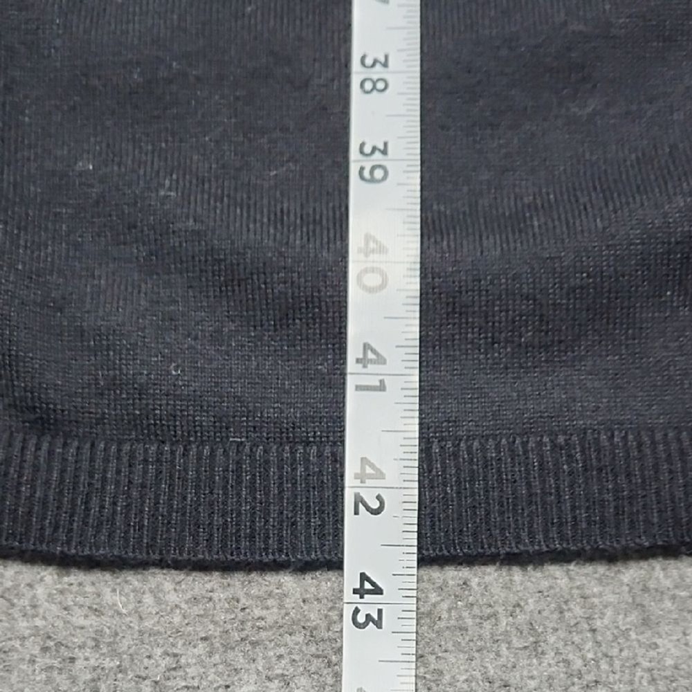 Vince Camuto Striped Long Open‎ Front Cardigan Sweater Black White Size L - Picture 4 of 8
